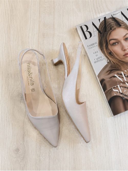 slingback scollo asimmetrico NILA NILA | AB894M115NUDE